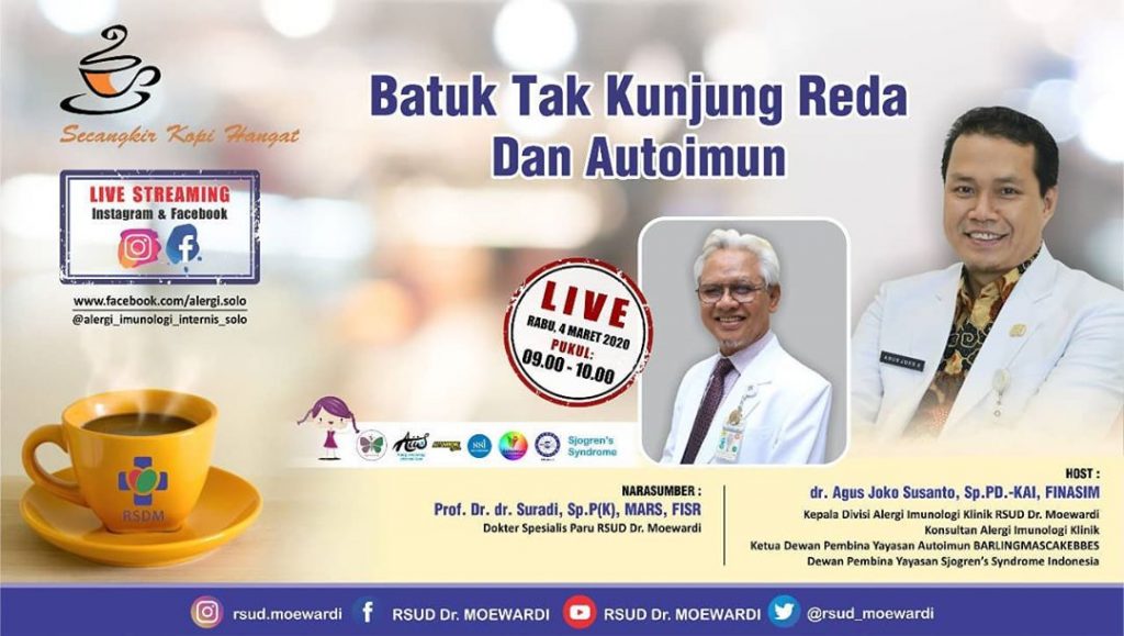 Program Live Streaming SKHT Tentang Batuk Tak Kunjung Reda Dan Autoimun