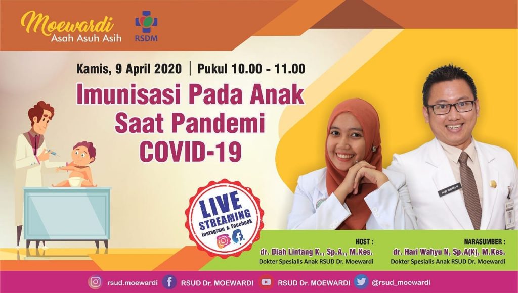 Live Streaming Program Asah Asuh Asih Tema Imunisasi pada Anak Saat Pandemi Covid-19