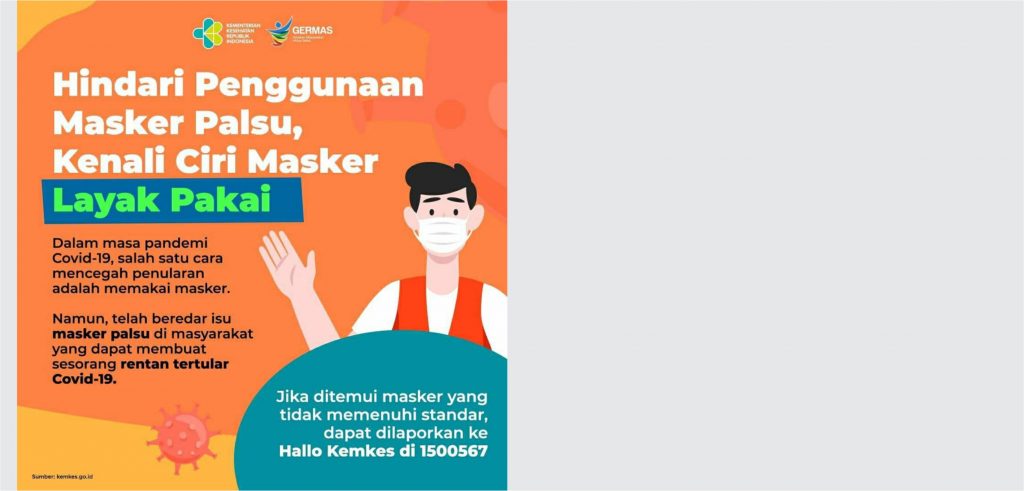 Hindari Penggunaan Masker Palsu