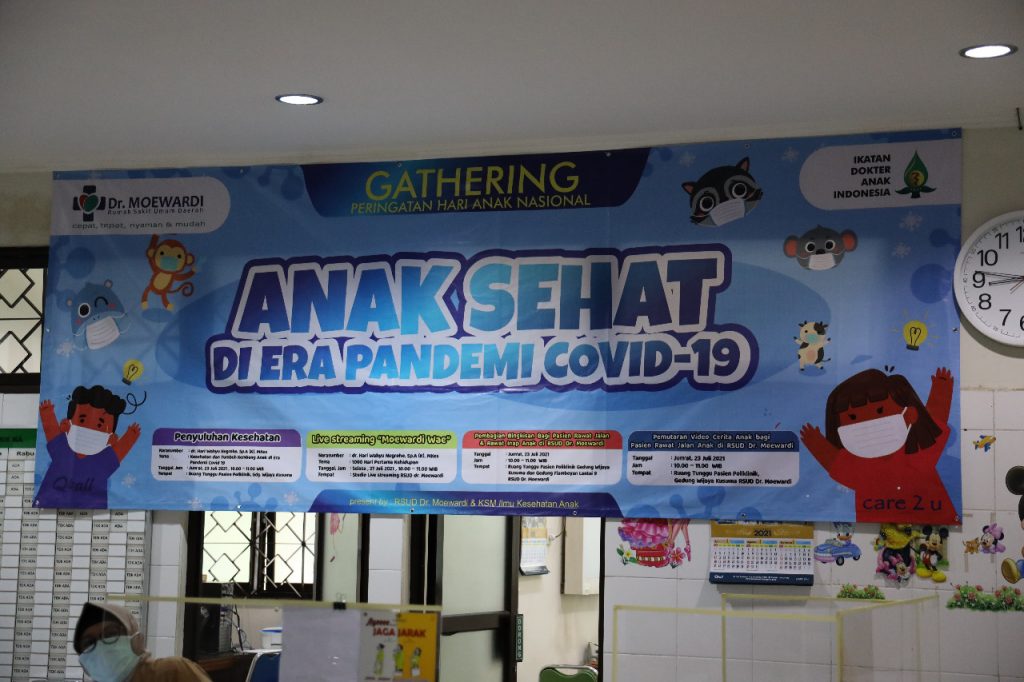 Rangkaian Kegiatan Peringatan Hari Anak Nasional Bertajuk “Anak Sehat di Era Pandemi COVID-19” di RSUD Dr. Moewardi