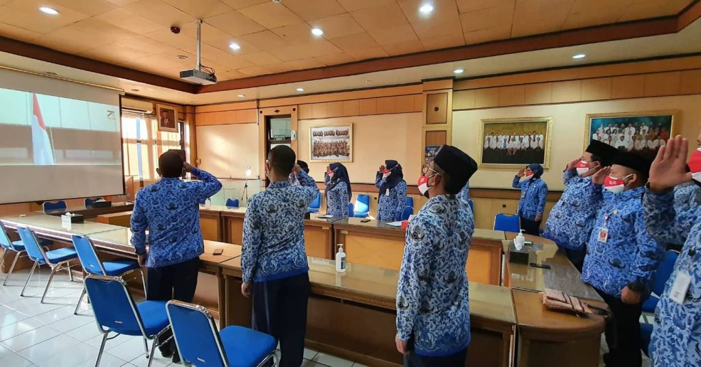 Upacara Peringatan HUT ke-76 RI Secara Virtual