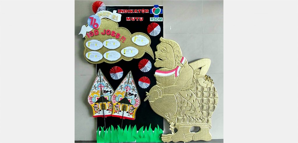 Pemenang Lomba Mading Indikator Mutu Perayaan HUT Kemerdekaan RI ke-76 di RSUD Dr. Moewardi
