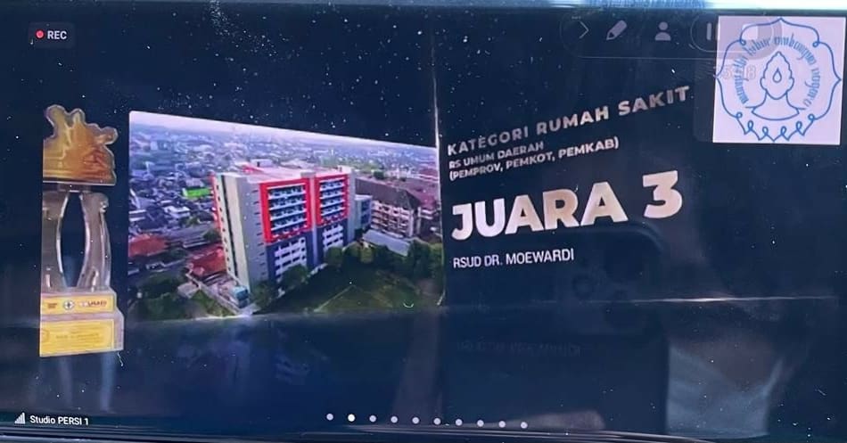 RSUD Dr. Moewardi Sebagai Juara 3 PERSI Award 2021 Kategori RSUD