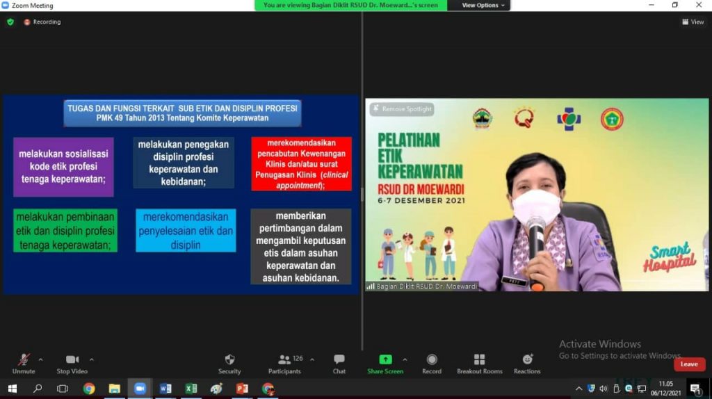 Pelatihan Penguatan Etika dan Disiplin Keperawatan