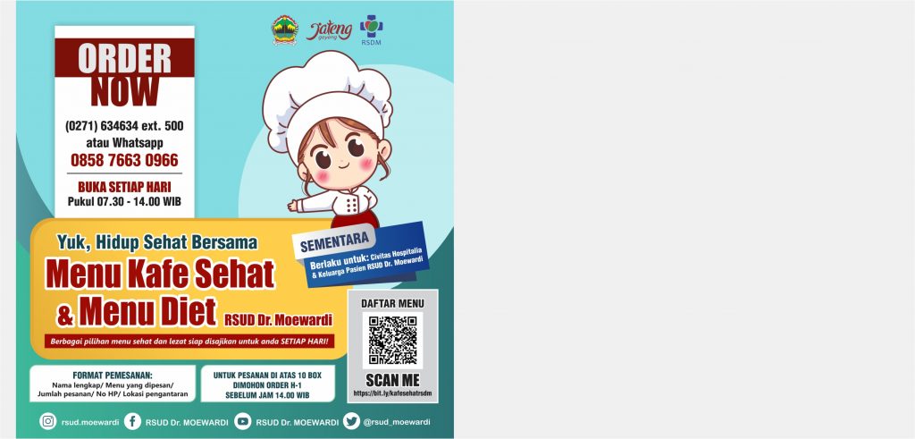 Yuk, Hidup Sehat Bersama “Menu Kafe Sehat & Menu Diet” RSUD Dr. Moewardi