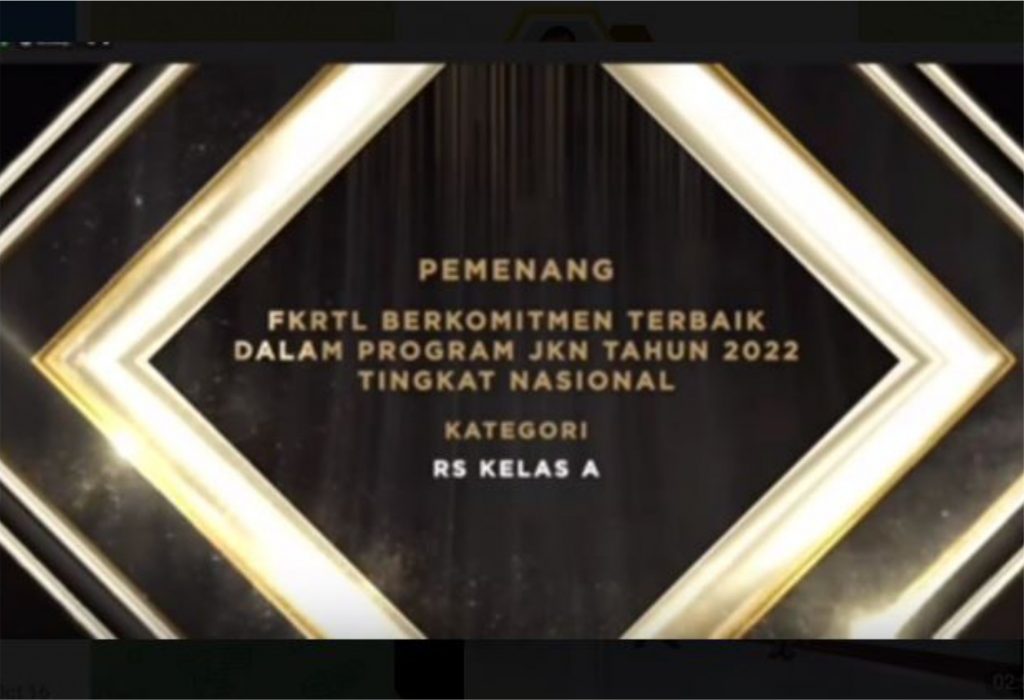 RSUD Dr. Moewardi Raih Penghargaan FKRTL Berkomitmen Terbaik Dalam Program JKN Tahun 2022 Tingkat Nasional Kategori Kelas A