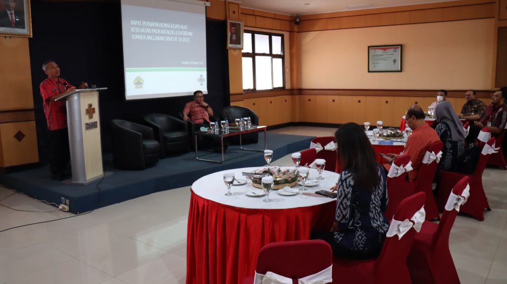 Rapat Persiapan Konsolidasi Alat Kesehatan pada Katalog Elektronik Sumber Anggaran DBHCHT 2023