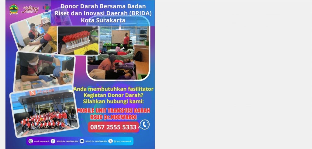 Donor Darah Bersama Badan Riset dan Inovasi Daerah (BRIDA) Kota Surakarta
